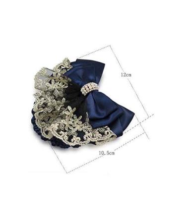 2Pcs Professional Hair Bun Cover Net Snood with Lace Pearl Decoration - Black Hair Accessories for Women Nurses and Stewardesses - Buy Online on SooperMarket.com