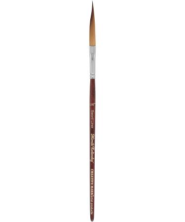 Creative Mark Mimik Kolinsky Synthetic Sable Short Handle Brushes - Sword Liner 1/4in - Elite Professional Brushes for Artists & Students - Buy Online on SooperMarket.com