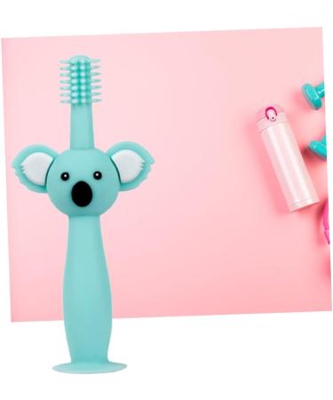 Kisangel Soft Bristle Toddler Toothbrush | Animal Teether Baby Toy Brush | Green Silicone Infant Toothbrush - Buy Online on SooperMarket.com