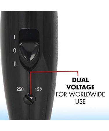 Conair 124AC 1600 Watt Compact Travel Hair Dryer with Folding Handle - Buy Online on SooperMarket.com