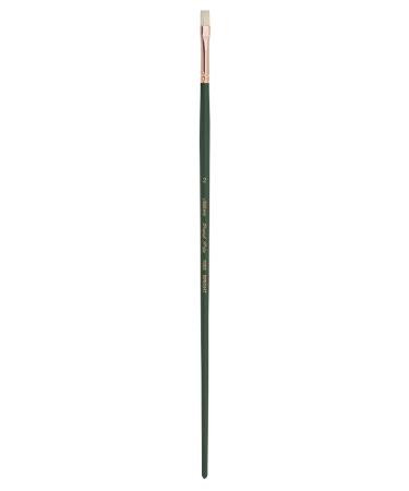 Silver Brush Limited 1002 Grand Prix Bright Brush for Oil Paintings  Size 2  Long Handle