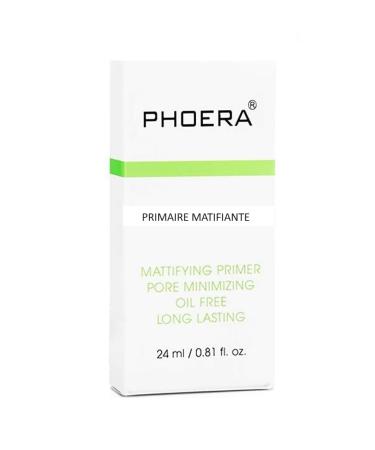 PHOERA Primer Matte Finish Face Makeup Pore filler Primer Foundation Base Oil Control Full Coverage Make Up Base Concealer Long Lasting Flawless Pores Minimiser Liquid Moisturizing (24ml.) 24 ml (Pack of 1)