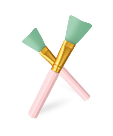 Face Mask Brush Set - 2 Silicone Makeup Applicators for Charcoal Mud and Clay Masks | Perfect for Skincare & Beauty - Buy Online on SooperMarket.com