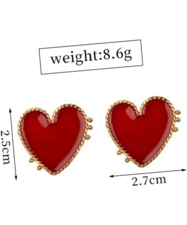 Adorainbow 1 Pair Heart Studs Ladies Miss Earring - Buy Online on SooperMarket.com