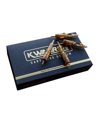 Kwadron Premium Tattoo Cartridge Needles Box of 20 (9RLLT 0.30) - High-Quality Tattoo Needles - Buy Online on SooperMarket.com