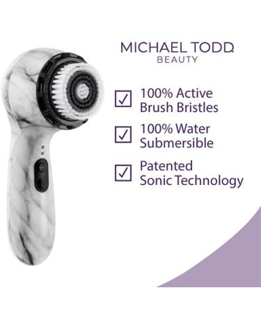 Michael Todd Beauty Soniclear Petite Sonic Skin Cleansing System - White Marble 5 Piece Kit - Buy Online on SooperMarket.com