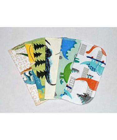 1 Ply Printed Flannel Little Wipes 8x8 Inches Dinosaurs