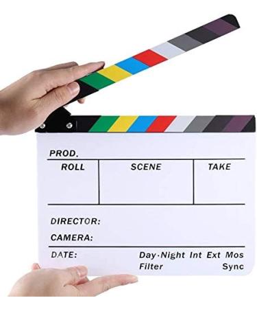 Lynkaye Movie Clapboard Director's Cut Action Scene Party Decorations - Colorful - 11.8x10.6 inches - Buy Online on SooperMarket.com