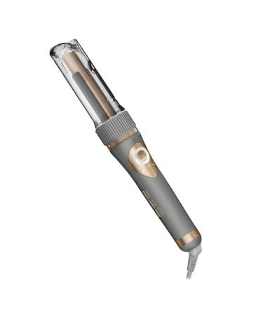 Conair Curl Secret Ceramic Auto '' Barrel Curler-5 heat settings-Custom 3 directions(left right&auto)-High heat up to 210 C (410 F).8 professional length swivel power cord. Auto off Gray (CD1031C) inch Barrel Gray
