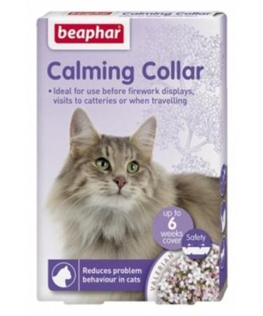 Beaphar Calming Spot On Treats Home Spray Collars Cats Dogs aid stress relief (Calming Cat Collar)