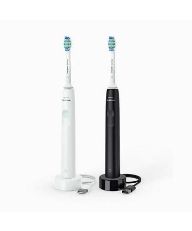 Philips Sonicare HX3665/04 Series 2300 Rechargeable Electric Toothbrush with Dynamic Cleaning Action  Built-in Quadpacer & SmarTimer - (Black and White)