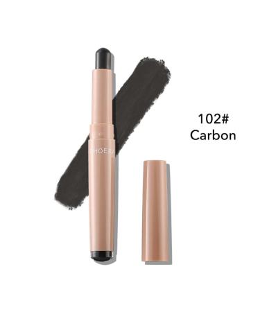 Go Ho Matte Black Eyeshadow Stick Crayon 102 Carbon - Waterproof Cream Pen for Easy Color Application - Buy Online on SooperMarket.com