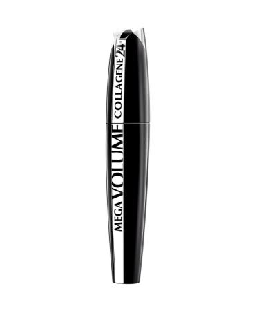 L'Or al Paris Mega Volume Collagene 24h Mascara black - mascara for mega for mega voluminous eyelashes - 1 Pack (1 x 9 ml) black 1 ml (1 Pack)