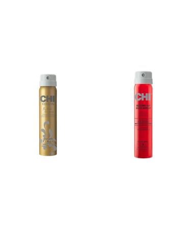 CHI Keratin Flex Finish & Enviro Natural Hold Hair Sprays 2.6 oz Each