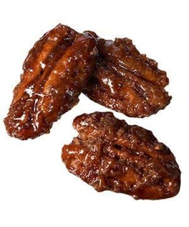 Honey Glazed Praline Cinnamon Georgia Pecans - 1 lb. Non-Dairy Small Batch Roasted Southern Tastiness - Farm Fresh Nuts Brand - Buy Online on SooperMarket.com