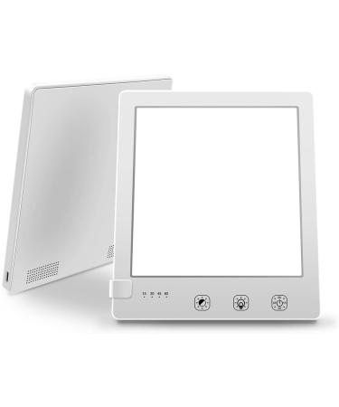 LED Light Therapy Lamp Easy Control Timer Adjustable 3 Colour Temperature (3000-6500K) Brightness (up to 10000LUX) (White) - Buy Online on SooperMarket.com