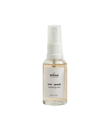 Rose + Peach Hydrating Mist - Hydrate Soften and Calm Skin - Natural Ingredients for Sensitive Skin - 30ml