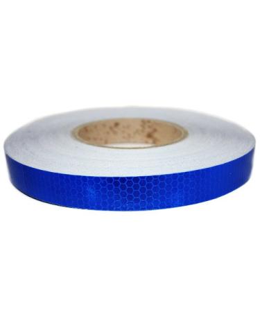 2.5cm*2.5m reflective sticker night reflector tape reflector strap self -adhesive self -adhesive warning tape warning strap for bicycle car trailer blue