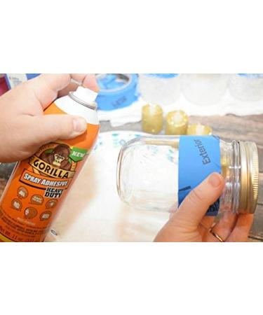 Gorilla Heavy Duty Spray Adhesive 4oz Clear - Multipurpose & Repositionable | Pack of 1 - Buy Online on SooperMarket.com