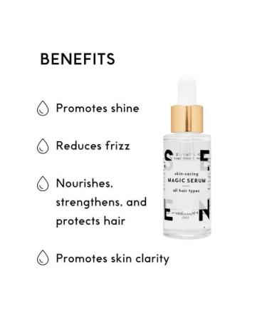 SEEN Magic Serum - Fragrance-Free Hair Serum for Sensitive Skin - Non-Comedogenic & Sulfate-Free - Anti-Frizz Formula by Dermatologist - Developed for Eczema and Acne Prone Skin - Buy Online on SooperMarket.com
