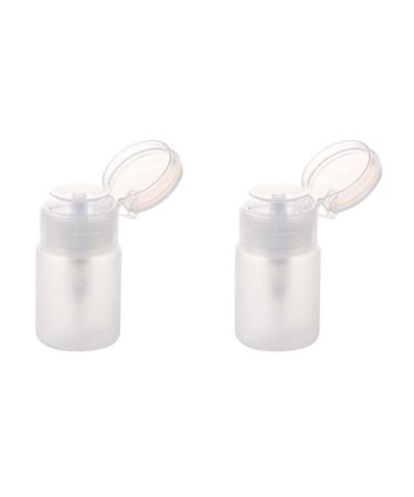 BLASHRD 2X 70Ml Nail Art Makeup Polish Plastic Pump Dispenser Bottle Remover