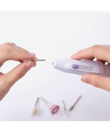 1PC Professional Electric Manicure Pedicure Nail File Set Portable Mini Nail Drill System Manicure Polishing Shape Tools with 5 Grinding Head 1Set Battery Not Included - Buy Online on SooperMarket.com
