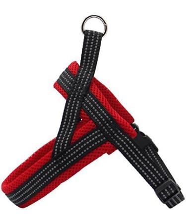 BPS Adjustable Dog Harness - 4 Sizes for Small & Medium Dogs - Red | International Shipping Available - Buy Online on SooperMarket.com