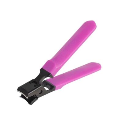 Nail Clippers Splash Resistant Nail Clippers Thick and Hard Nails Stainless Steel Wide Mouth Nail Clippers Toenail Clippers (Color : Rose red)