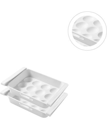 KOMBIUDA 2pcs box White for Type Refrigerator Home Storage Household Container Fruit Multi-purpose Drawer - Buy Online on SooperMarket.com