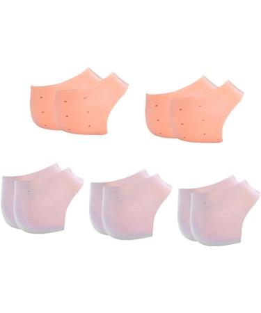 minkissy 15 Pairs Pedicure Heel Crack Reusable Moisturizing Heal Dry Cracked Heels Silicone Heel Grips Cushion Sleeves Foot Silicone Heel Pads Spa Heel Sleeve Gel Heel Protectors Sock Set - Buy Online on SooperMarket.com