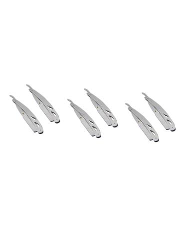 Cabilock 6 pcs holder for razor plane razor holder from stainless steel shaver holder vintage razor for men hairy knife old -fashioned