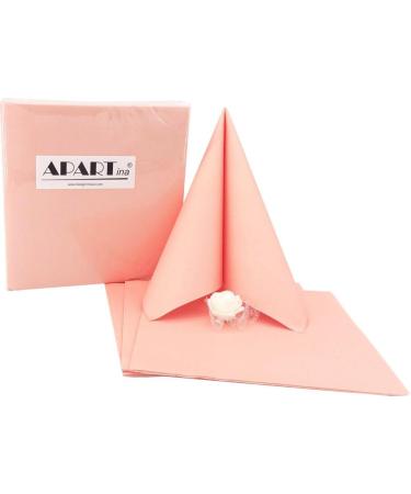 50 APARTina Peach Airlaid Napkins - Premium Fabric-Like Disposable | 33x33 cm | Ideal for Events & Gatherings - Buy Online on SooperMarket.com