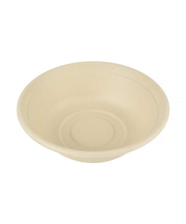 100% Compostable Paper Bowls 32oz 50 Pack Soup Bowls, Pasta Bowls, Cereal, Salad, Ice Cream, Disposable Bamboo Large Bowls, Biodegradable, Unbleached by Earth's Natural Alternative 32 ounce Without Lids