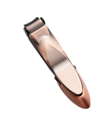 Nail Clippers 1 Nail Clipper Splashproof Stainless Steel Trimming Tool Toenail Clippers (Color : Cinnamon-L)