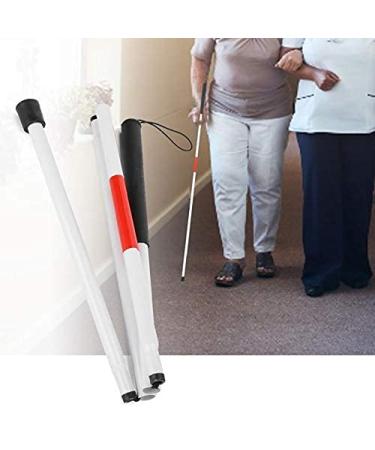 Walking Stick Walking Stick Portable Folding Blind Walking Stick Aluminum Alloy Reflective Blind Elderly Guide Cane Multi-Purpose Crutch