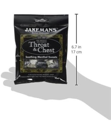 Jakemans Throat & Chest Soothing Menthol Sweets 100g - Buy Online on SooperMarket.com