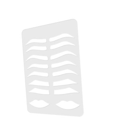 Didiseaon Eyebrow Stencil Plate Brow Template Lip Stencil Brow Practicing Tool Eyebrow Shape