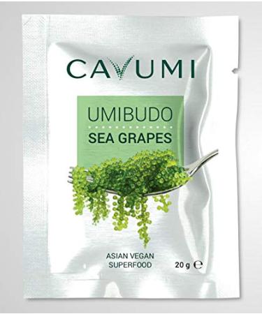 Buy CAVUMI Sea Grapes 3x20g - Crunchy Seaweed Snack | Umibudo Green Caviar Delight - International Shipping Available - Buy Online on SooperMarket.com