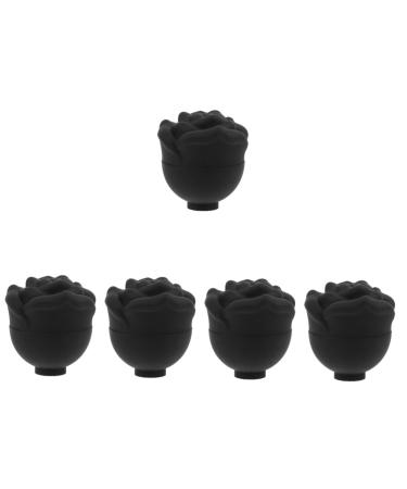 FRCOLOR 5pcs Rose Face Ice Tray Silicone Ice Trays Clear Ice Maker Facial Beauty Ice Roller Ice Mold I c e Roller for Face Skin Massage Ice Roller Refrigerator Food Grade Silicone Whisky