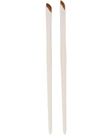 Eyeliner Brush Professional Slanted 2pcs Sickle Eyeliner Brush Portable for Home for Makeup Artist - Buy Online on SooperMarket.com