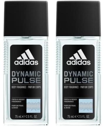 adidas Dynamic Pulse Body Fragrance for Men 2.5 fl oz (Pack of 2) 2.50 Fl Oz (Pack of 2) Modern