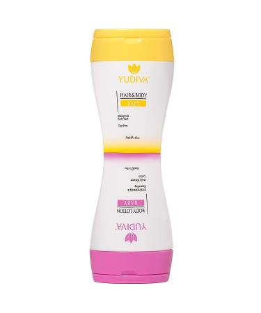 BABY Hair & Body Wash/Body Lotion Set TSA travel size 3.3 Fl Oz/100ml