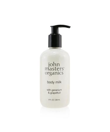 John Masters Organics Geranium and Grapefruit Body Milk 1 pack (1 x 236 ml)