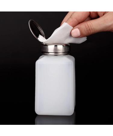 1PC 200ML Push Down Dispenser Nail Polish Remover Pump Empty Bottle Alcohol Liquid Press Pumping Dispenser One Touch Metal Liquid Dispenser For Nail Art - Buy Online on SooperMarket.com