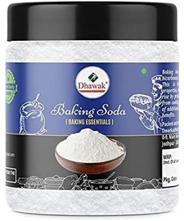 AOZA Dhawak Baking Soda - 400 GMS. | uses for Cleaning face Skin Teeth whitening Cooking Eating |Sodium Bicarbonate |Jar Pack |