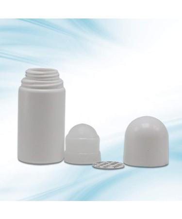 4Pcs 50mL White Plastic Roll-on Bottles - Refillable Anti-perspirant Deodorant Containers - Buy Online on SooperMarket.com
