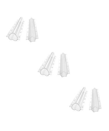 Balacoo 6 Pcs Shaped Growth Mold Heart Silicone Molds Cucumber Growth Bouillon Plastic Child Plant Chocolate Transparent Colorx3pcs 20x6.5cmx3pcs