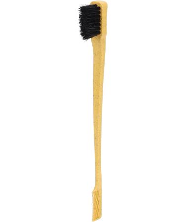 Double Headed Wheat Straw Eyebrow Brush Unique Makeup Eyelash with Durable Material for Taming Unruly Eyebrows (Yellow) - Buy Online on SooperMarket.com