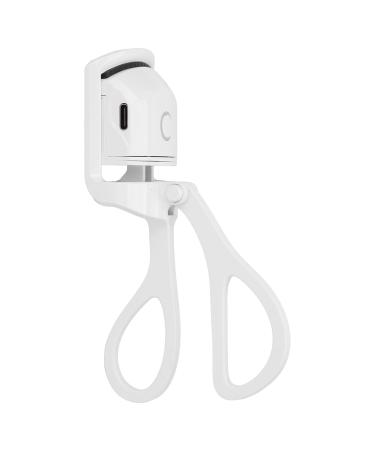 USB Electric Heated Eyelash Curler Heated Eyelash Curler Professional Eyelash Curler Electric Eyelash Curler Heated Eyelash Curler eyelash curler for beautifully curled eyelashes(White pearl)