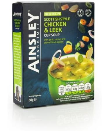 Ainsley Harriot Instant Cup Soup - 4 Pack Bundle - Wild Mushroom and Chicken and Leek (12 Sachets Total) - Buy Online on SooperMarket.com